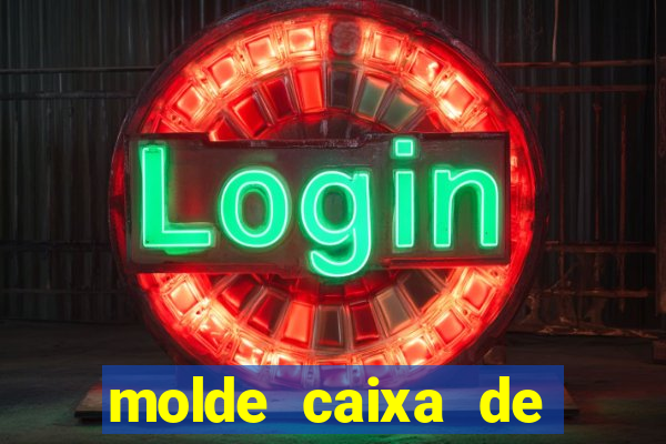 molde caixa de baralho png