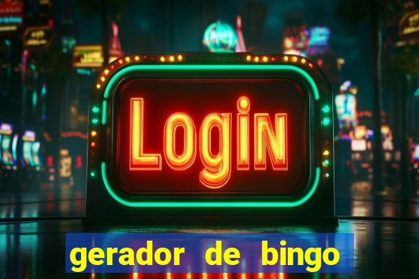 gerador de bingo de palavras