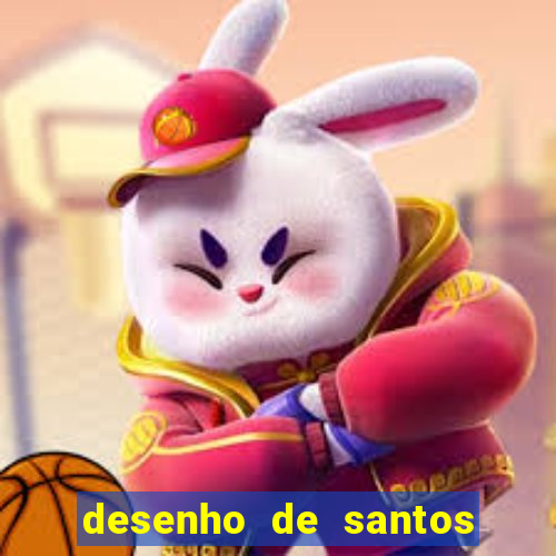 desenho de santos para colorir