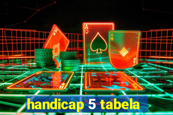 handicap 5 tabela