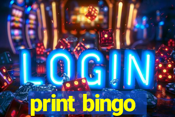 print bingo