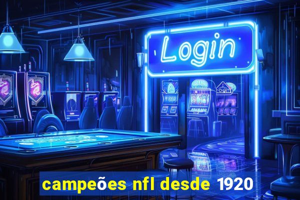 campeões nfl desde 1920