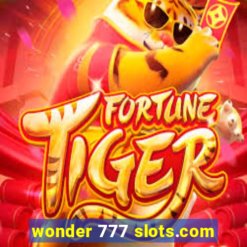 wonder 777 slots.com